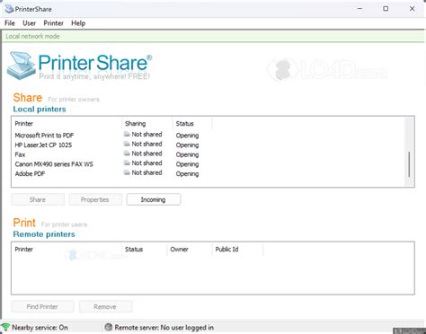 download printershare for windows, Screenshots screenshot. Windows app
