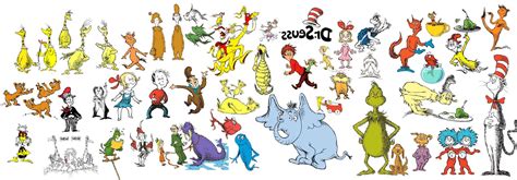 dr. seuss all characters, Dr. seuss characters. Seuss cliparts printablehq wallpapercave attribution don read