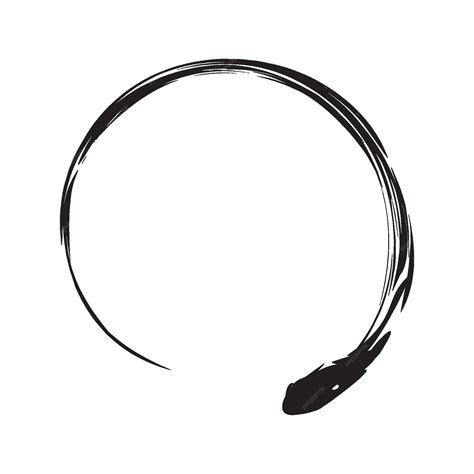 drawing a paint brush circle, Premium psd