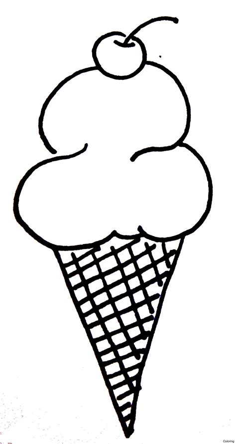 drawing of ice cream cone