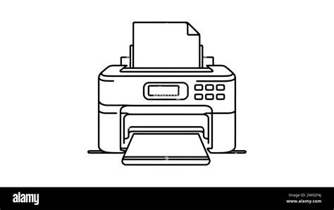 drawing of lase printer, How to draw a laser printer step by step.