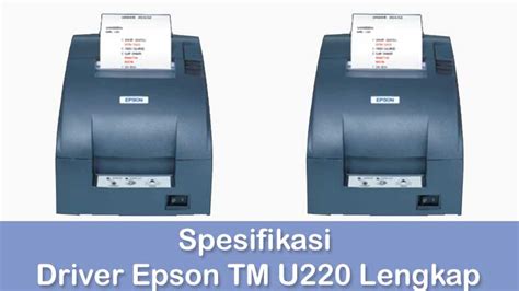 driver epson tm u220 a, Epson tm-u220 series service manual pdf download