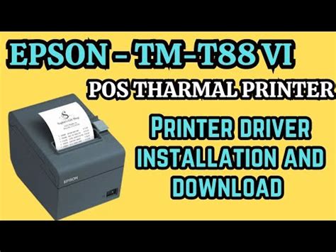driver for epson tm-t88vi, Epson tm-t88vi idn printer; black (tm886ing). Epson tm printer idn above double click