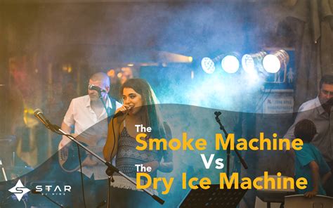 dry ice vs smoke machine