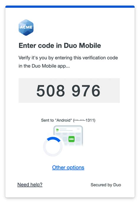 duo asking for activation code, Duo mobile on android
