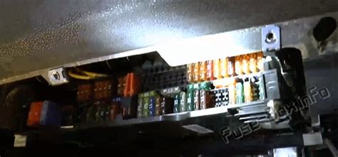 e83 fuse box location 