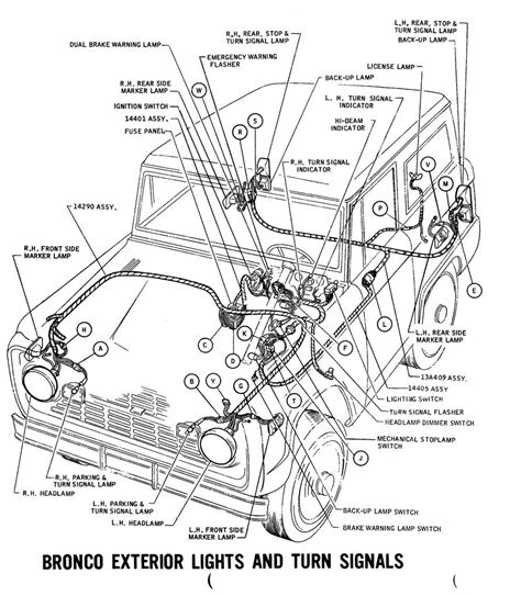 early ford bronco wiring schematic 