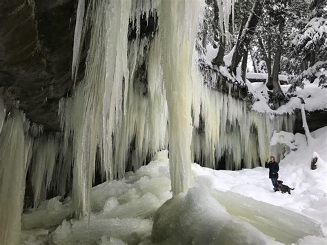 eben ice caves trailhead