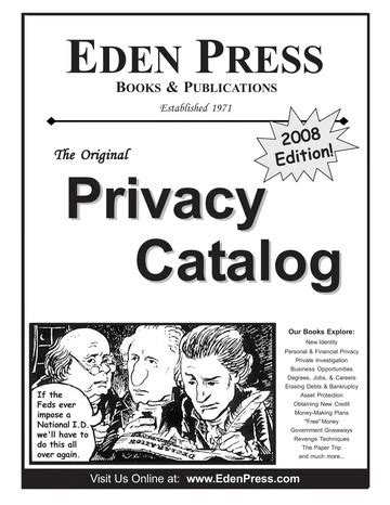 Eden Press Catalog