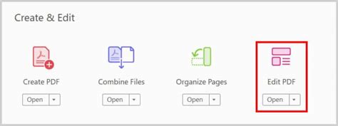 edit pdf button, How to edit pdf files on windows 11