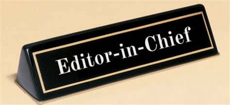 editor-in-chief