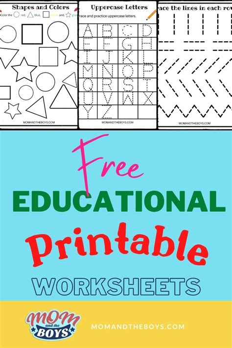 Educational Printable Activities