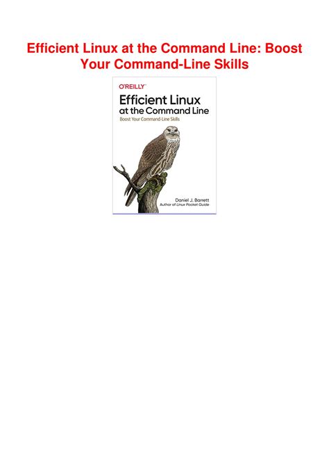 efficient linux pdf, Efficient linux at the command line