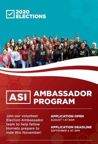 election student ambassador program, 2020 election ambassador program