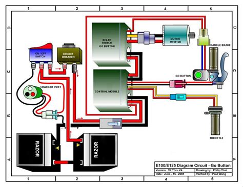 electric e scooter wiring diagram 