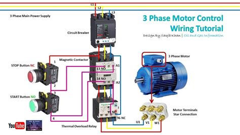 electric motor control wiring diagram 