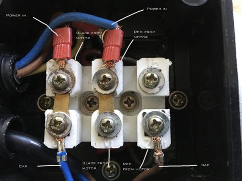 electric motor wiring connections 