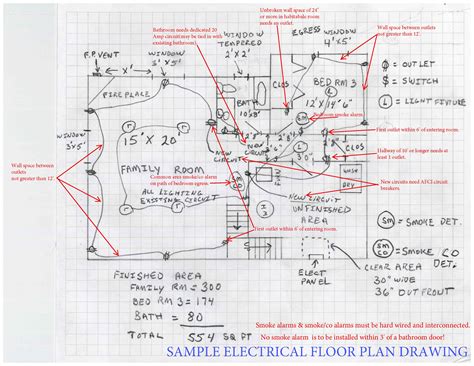 electrical plan with computation 