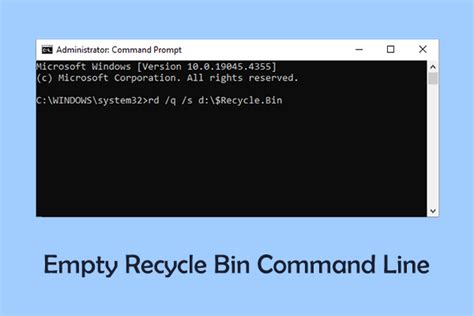 empty recycle bin command, Add empty recycle bin context menu in windows 10. Force windows to empty recycle bins of all users at the same time