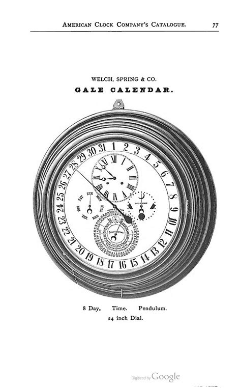 En Welch Clock Catalog