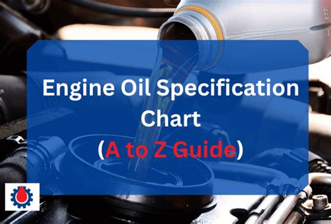 Engine Oil Specification Chart