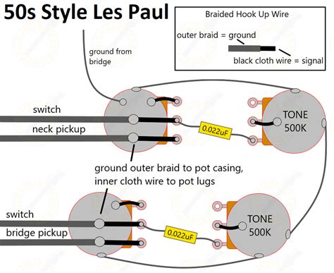 epiphone les paul 50s wiring diagram 
