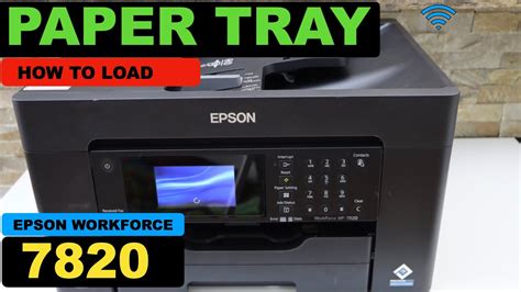 epson 7820 paper tray, Tray cassette slot. Loading paper in the cassette and paper tray (rear paper feed slot)