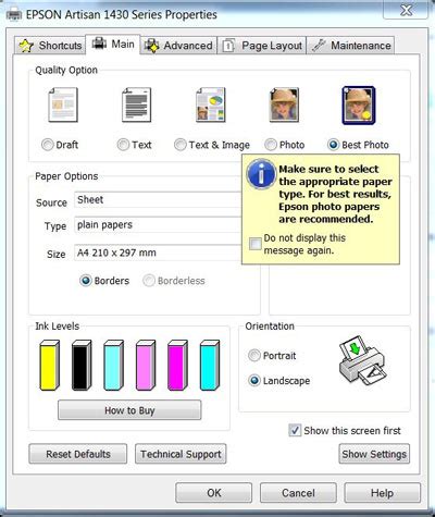 epson artisan 1430 printer drivers, Epson artisan 1430