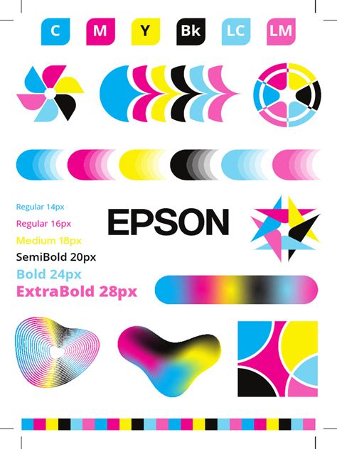 epson color print sample a4, Epson color printer test page