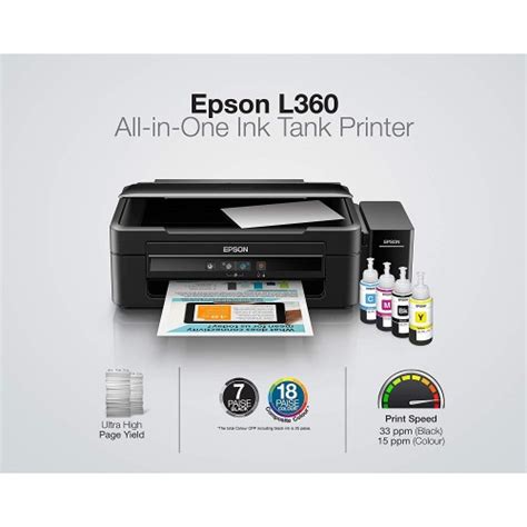 epson colour printer l360, Epson l360 multi function ink tank colour printer black at best price