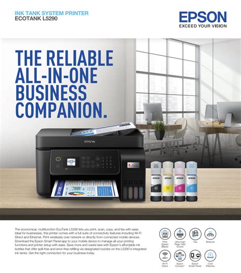 epson ecotank l5290 ink type, Ecotank l5290