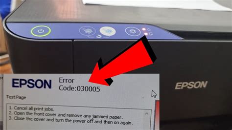 epson error code 030005, Complete epson printer error code list with solutions