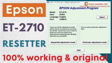 epson et 2710 reset button, How to reset an epson l3110 printer