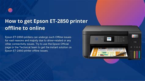 epson et 2850 keeps going offline, Ecotank et-2850