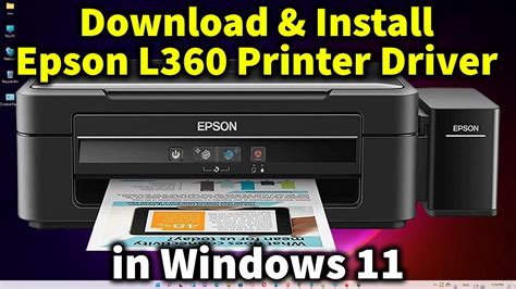 epson installer l360 driver, How to download & install epson l360 printer driver in windows 11