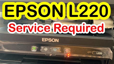 epson l220 service required, Epson l220 multi-function inkjet printer