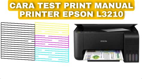 epson l3210 test print, Test print manual nozzle check printer epson l3210,l1210, l3250, l3251
