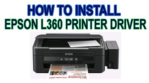 epson l360 cannot install driver, How to download & install epson l360 printer driver in windows 11