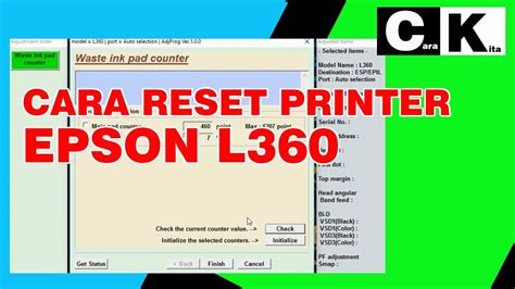 epson l360 driver ink pad reset, Epson l360 ink pad resetter