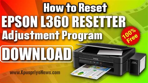 epson l360 printer driver resetter, Download printer epson l360 gratis