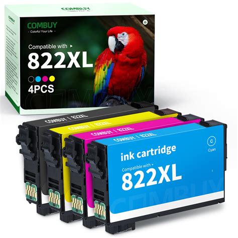 epson printer ink cartridge, 822xl 822 ink cartridge for epson 822xl ink use with epson workforce