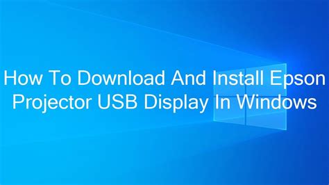 epson projector usb display driver, Usb epson display. Epson usb display