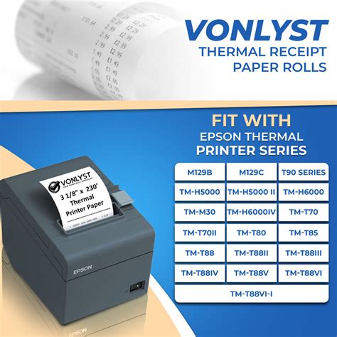 epson thermal printer receipt paper, Epson thermal receipt paper roll 3 1/8