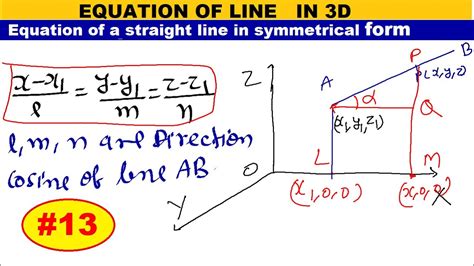 equation of straight line in symmetrical form, Equation symmetrical. #16 equation of a straight line in symmetrical form