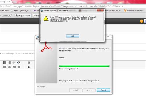 error 1935 while installing adobe reader 11, Error 1935 while installing autocad 2015