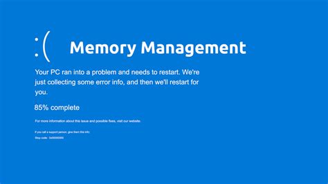 error code out of memory windows 10, [fixed] memory management bsod error on windows 10