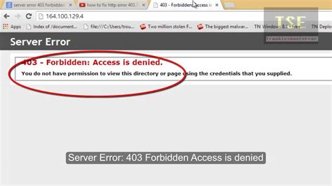 error message 403 forbidden access is denied, Explaining the 403 forbidden error and effective solutions