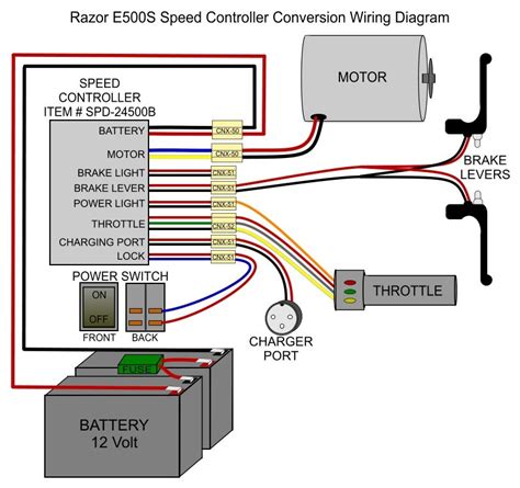 ert electric scooter wiring diagram 