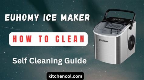 euhomy ice maker self-cleaning instructions