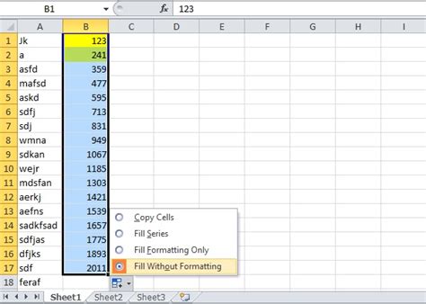 excel default fill without formatting, 15 cool excel tips and tricks you should try. Formatting fill without excel